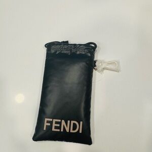 Fendi Black& Pink Sunglasses Pouch Case NWOT